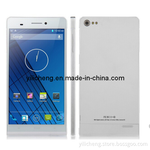 6.0inch White P92 Mtk6592 Andriod 4.2 Octa Core 1.7GHz 1GB RAM +16GB ROM 6.0 Inch 13MP Camera GPS 3G Mobile Phone